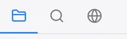 The Files, Search, and Background edit tabs at the top left.